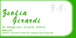 zsofia girardi business card